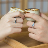 Galartsy The great wave off kanagawa couple rings, view 5