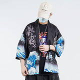 Galartsy The great wave off kanagawa Kimono, view 3