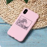 Galartsy The Great Wave off Kanagawa matte iPhone cover, view 2