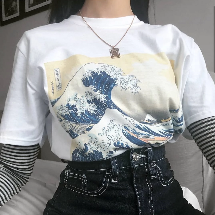 Galartsy The great wave off kanagawa t-shirt