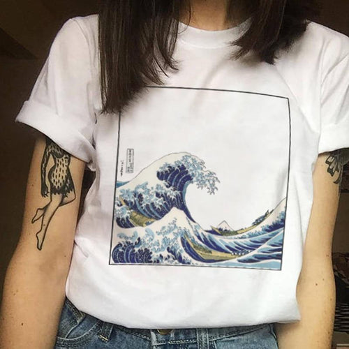 Galartsy The Great Wave off Kanagawa Hokusai T-shirt