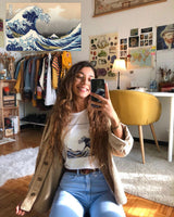 Galartsy The Great Wave off Kanagawa Hokusai T-shirt, view 3