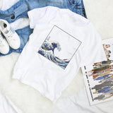 Galartsy The Great Wave off Kanagawa Hokusai T-shirt, view 4