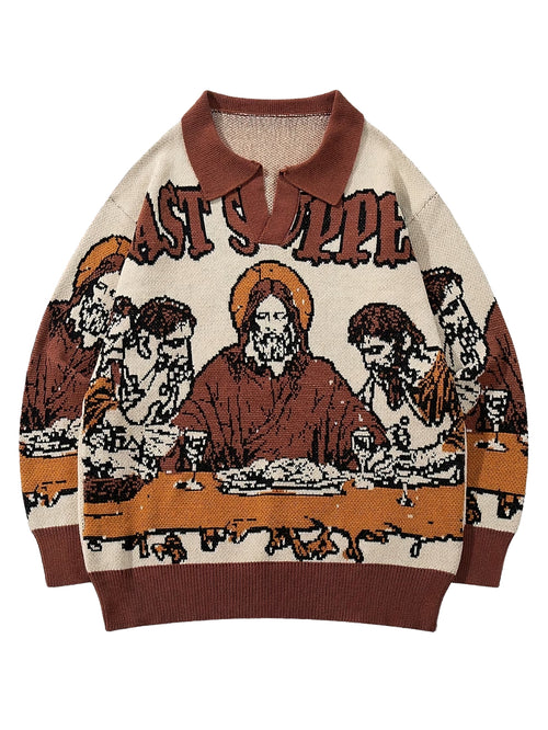 Galartsy The Last Supper Knit Sweater