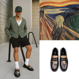 Galartsy The Scream, Edvard Munch Loafers, view 6