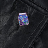 Galartsy The Starry Night jar enamel pin, view 2