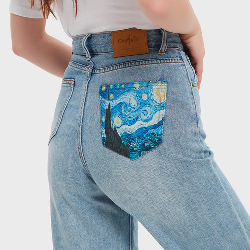 Galartsy The Starry Night Pocket Jeans