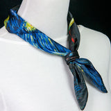 Galartsy The starry night silk scarf, view 5