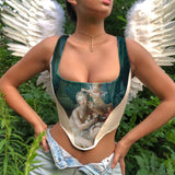 Galartsy The toilette of venus corset tank top, view 2