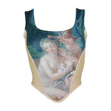 Galartsy The toilette of venus corset tank top, view 3