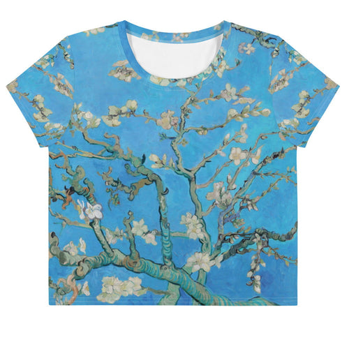 Galartsy Van gogh Almond blossom Crop top