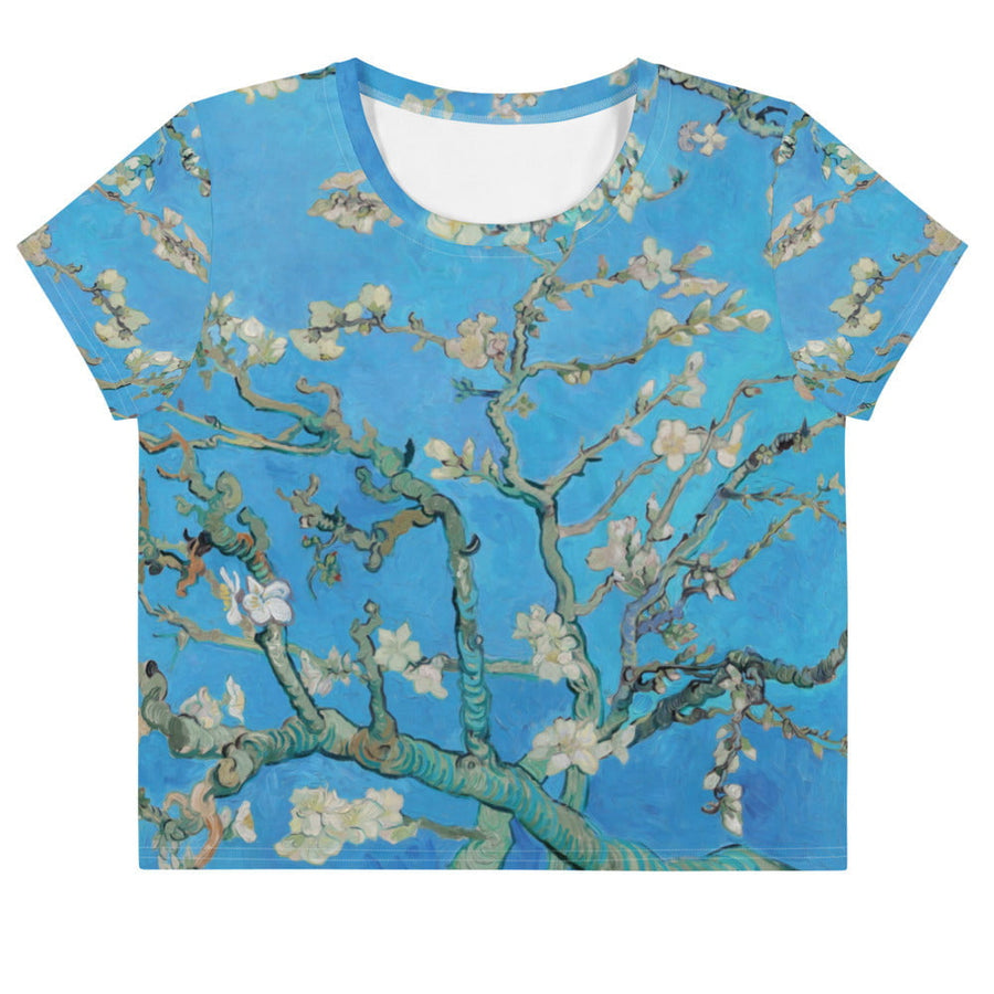Galartsy Van gogh Almond blossom Crop top