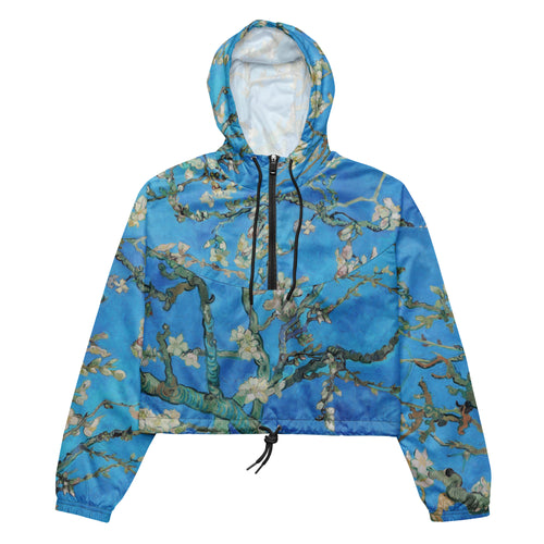 Galartsy Van gogh Almond Blossom cropped windbreaker