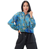 Galartsy Van gogh Almond Blossom cropped windbreaker, view 4