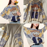 Galartsy Van gogh Cartoon Sweater, view 4
