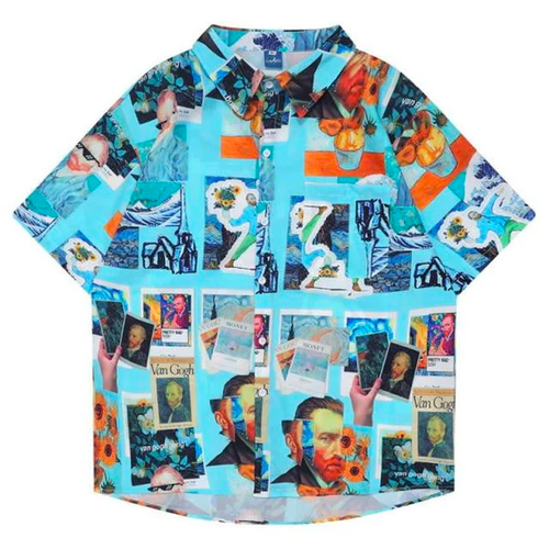 Galartsy Van Gogh collage Hawaiian Shirt