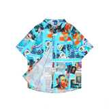 Galartsy Van Gogh collage Hawaiian Shirt, view 5