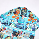 Galartsy Van Gogh collage Hawaiian Shirt, view 6