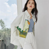 Galartsy Van Gogh Cottage Loose shirt, view 2