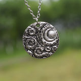 Galartsy Van Gogh Crescent Moon  Starry Night necklace, view 2
