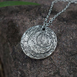 Galartsy Van Gogh Crescent Moon  Starry Night necklace, view 3