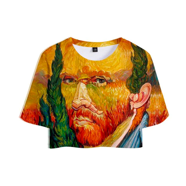 Galartsy Van Gogh Crop Tops