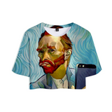 Galartsy Van Gogh Crop Tops, view 5