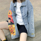 Galartsy Van Gogh Denim Jacket, view 3