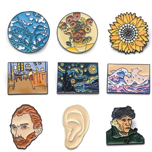 Galartsy Van Gogh Enamel Pins collection