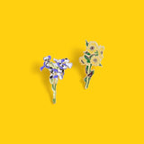 Galartsy Van gogh flowers enamel pins, view 2