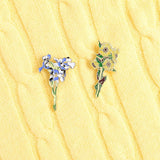 Galartsy Van gogh flowers enamel pins, view 5