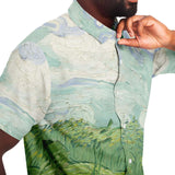 Galartsy Van gogh green field Buttoned Shirt, view 5