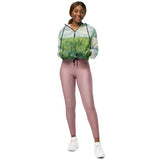 Galartsy Van Gogh Green Field cropped windbreaker, view 3