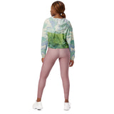 Galartsy Van Gogh Green Field cropped windbreaker, view 5
