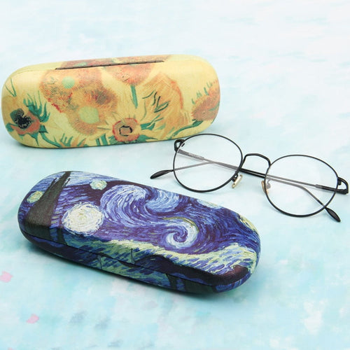 Galartsy Van gogh Hard Leather Glasses Case