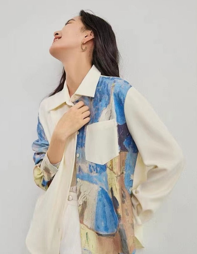 Galartsy Van Gogh inspired Abstract shirt