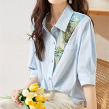Galartsy Van Gogh Inspired shirt, view 5