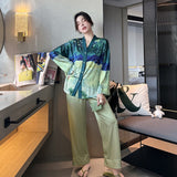 Galartsy Van Gogh inspired silky pajamas, view 2