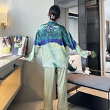 Galartsy Van Gogh inspired silky pajamas, view 3