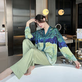 Galartsy Van Gogh inspired silky pajamas, view 5
