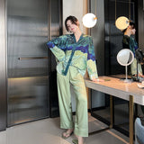 Galartsy Van Gogh inspired silky pajamas, view 6