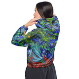 Galartsy Van Gogh Irises cropped windbreaker, view 6
