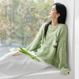Galartsy Van Gogh Jardin à Auvers Pocket Sweater, view 6
