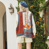 Galartsy Van Gogh Knit sweater vest, view 5