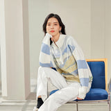 Galartsy Van Gogh Landscape Half Zip Sweater, view 2