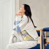 Galartsy Van Gogh Landscape Half Zip Sweater, view 4