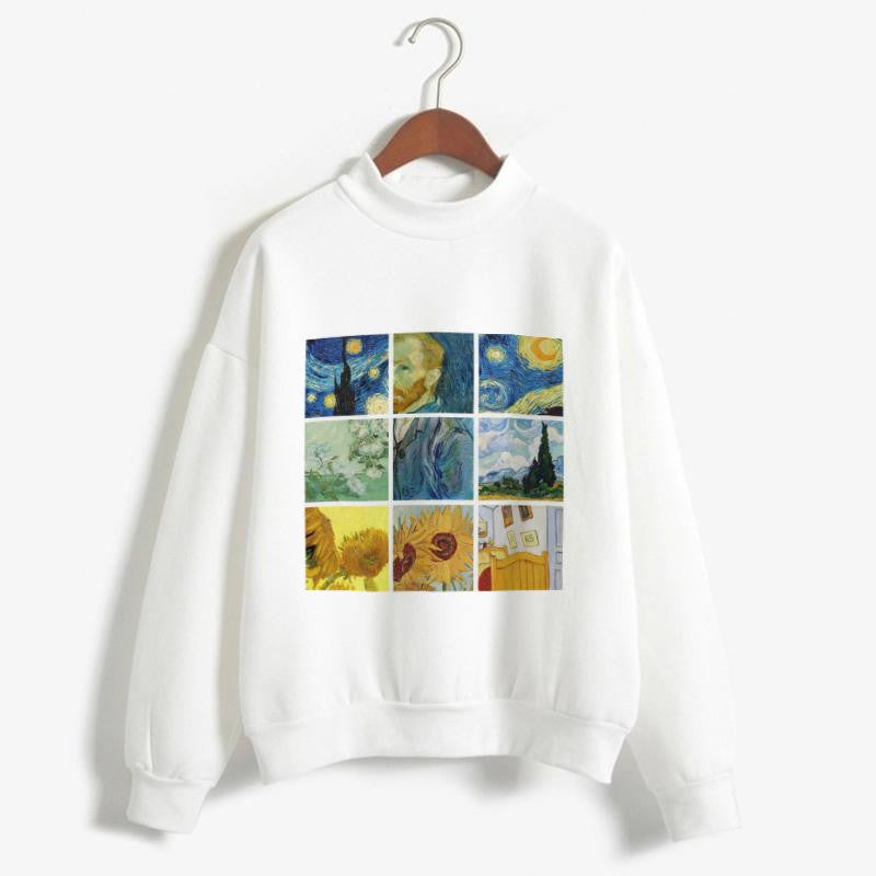 Galartsy Van gogh paintings grid Sweatshirt