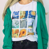 Galartsy Van Gogh paintings grid - Unisex tshirt, view 3