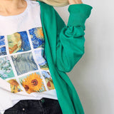 Galartsy Van Gogh paintings grid - Unisex tshirt, view 5