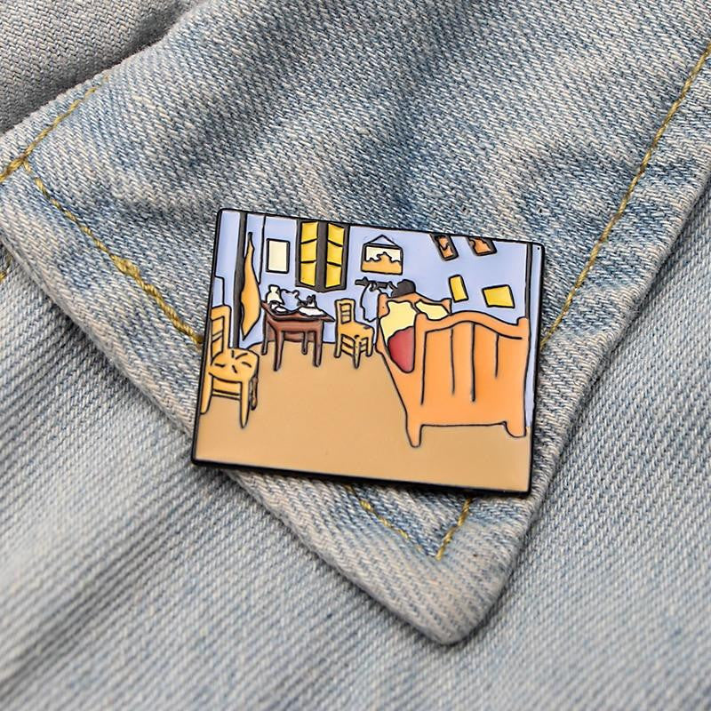 Galartsy Van Gogh room Enamel Pins